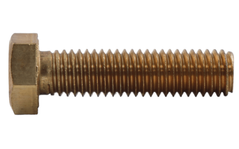 TORNILLO HEXAGONAL, ROSCA CORRIDA EN BRONCE SILICIO