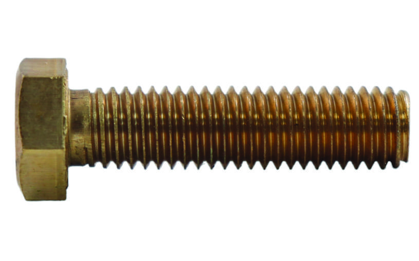 Tornillo hexagonal, rosca corrida en bronce silicio